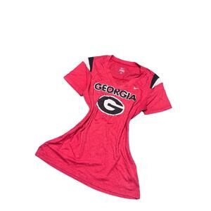 Nike Georgia Bulldogs UGA Jersey Shirt Womens Red Black Y2K Vintage Esque 1
